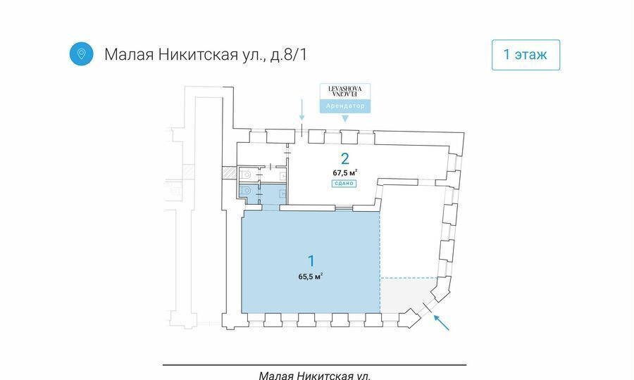 торговое помещение г Москва метро Арбатская ул Малая Никитская 8/1 муниципальный округ Пресненский фото 6