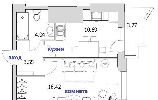 квартира г Санкт-Петербург метро Проспект Просвещения ул Кустодиева 7к/1 округ № 15 фото 1