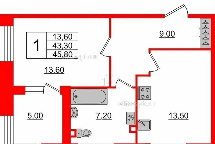 квартира г Санкт-Петербург метро Удельная ул Манчестерская 5к/1 округ Светлановское фото 1