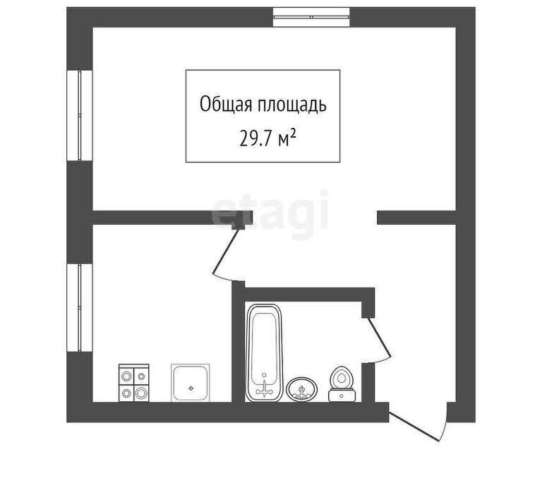 квартира г Томск р-н Октябрьский ул Беринга 12 фото 22