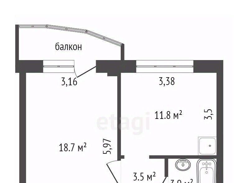 квартира г Красноярск р-н Свердловский ул Карамзина 12 фото 19