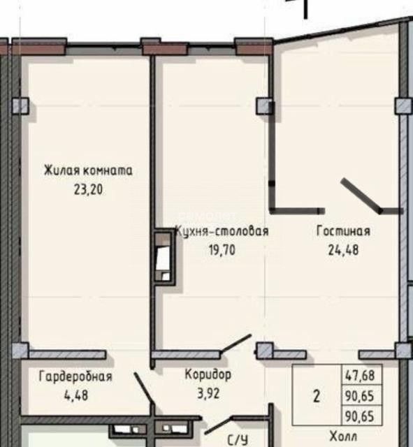 квартира г Нальчик ул Кешокова 1 Нальчик городской округ фото 3