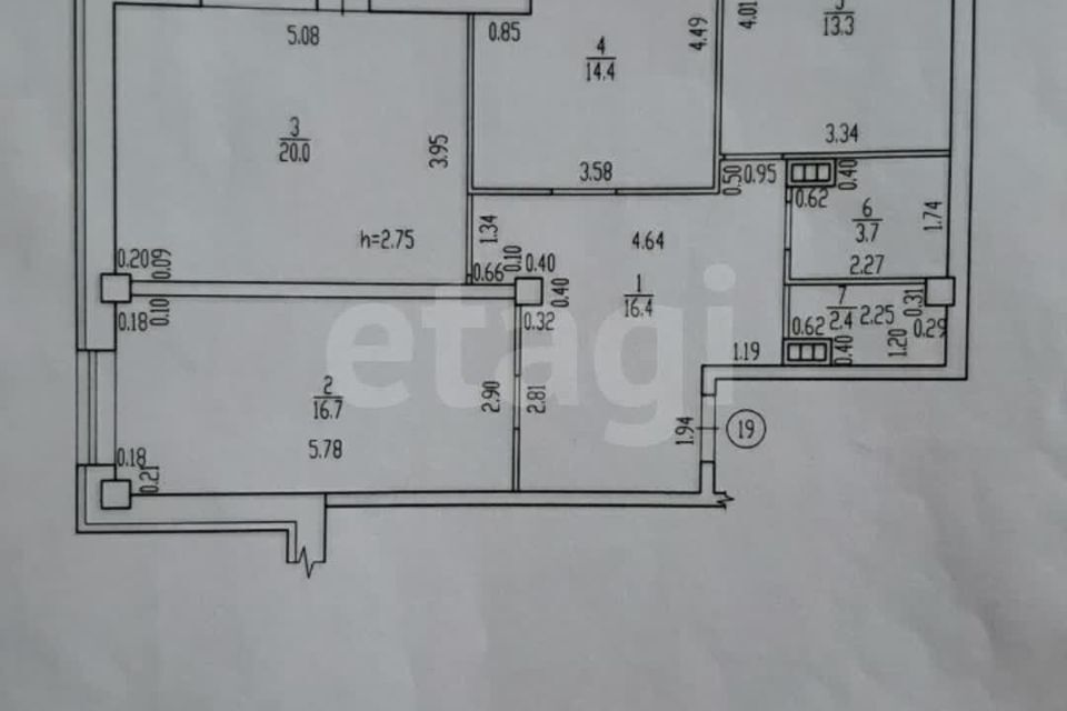 квартира г Брянск рп Радица-Крыловка Бежицкий район 52 к 1, Брянск городской округ фото 1