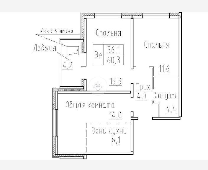 квартира р-н Новосибирский п Элитный ул Венская 8 фото 1