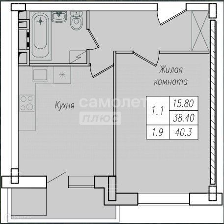 квартира г Курск р-н Сеймский ул Энгельса 156 Курск городской округ фото 1