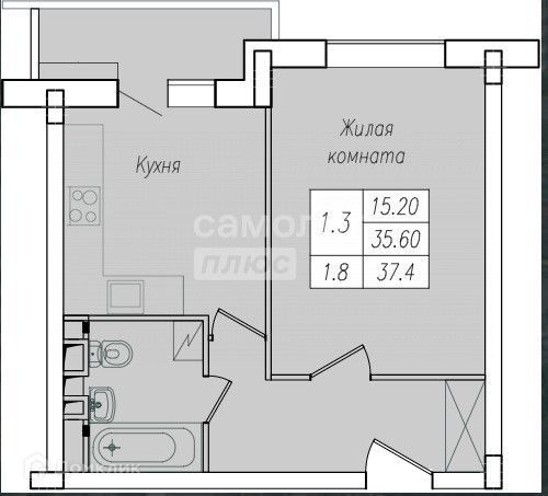 квартира г Курск р-н Сеймский ул Энгельса 156 Курск городской округ фото 3