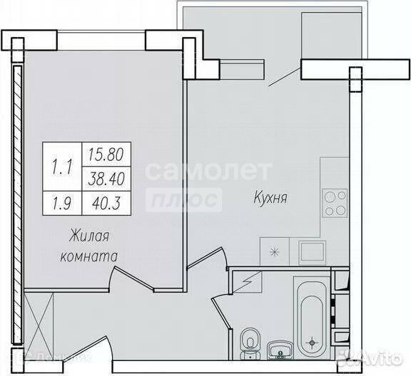 квартира г Курск р-н Сеймский ул Энгельса 156 Курск городской округ фото 3