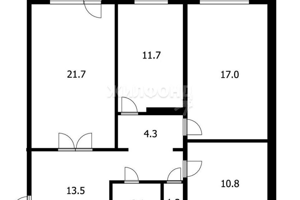 квартира г Томск р-н Октябрьский ул Рабочая 42 Томский район, 1-я фото 8