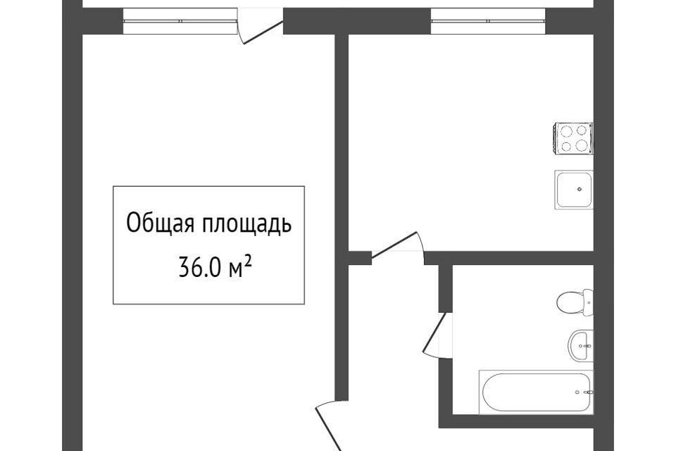 квартира г Томск р-н Октябрьский ул Междугородная 20 Томский район фото 7