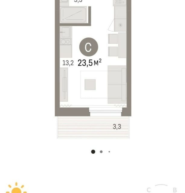 квартира г Екатеринбург Екатеринбург городской округ, Пехотинцев, 2д / Таватуйская, 20/1 стр фото 2