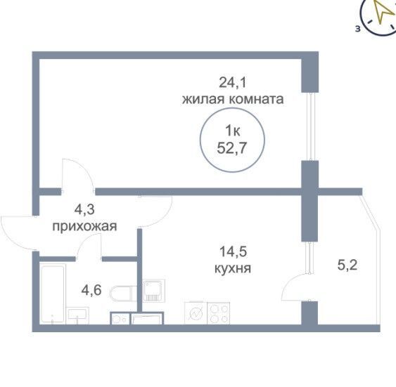 квартира г Нефтеюганск 48, Нефтеюганск городской округ фото 6