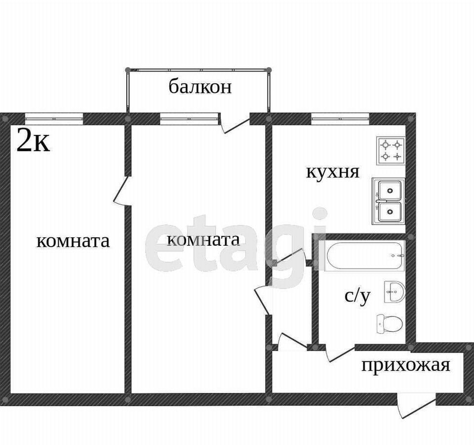 квартира г Нефтеюганск 3-й мкр-н, 12, Тюменская обл. фото 13