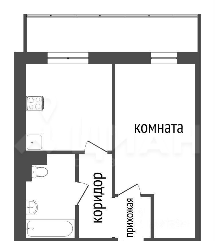 квартира г Новосибирск Золотая Нива ул В.Высоцкого 38 фото 9