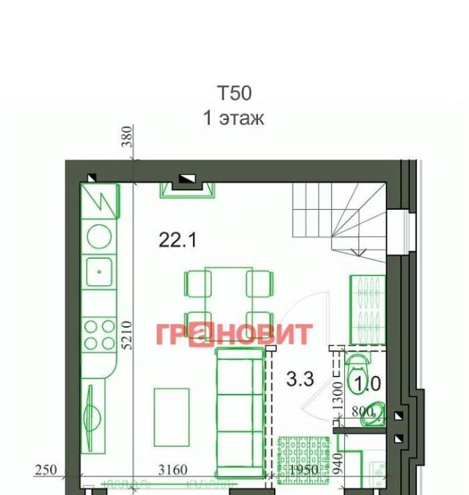 квартира р-н Новосибирский с Новолуговое мкр Березки 2 5-й кв-л, 32/1/1 фото 2