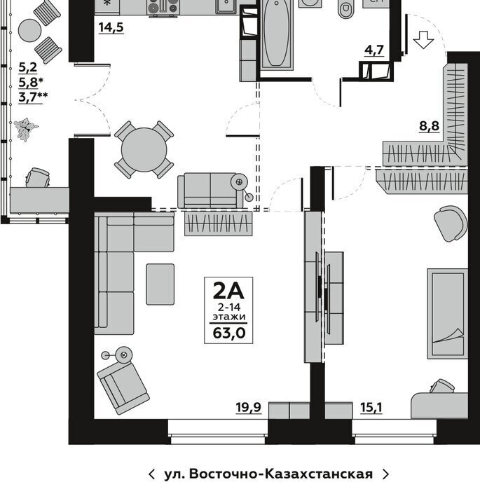 квартира г Волгоград р-н Дзержинский фото 1