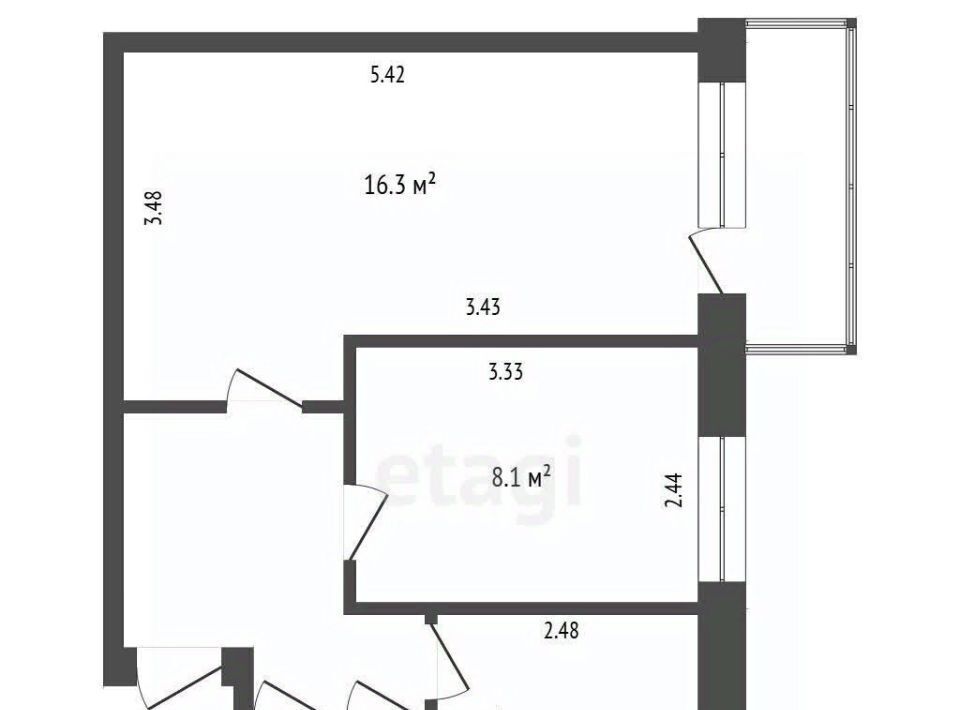 квартира г Тюмень с Антипино р-н Ленинский ул Буденного 1 фото 3