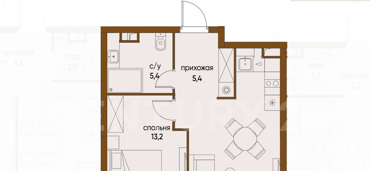 квартира г Москва метро Терехово ул Нижние Мнёвники 16к/1 фото 2