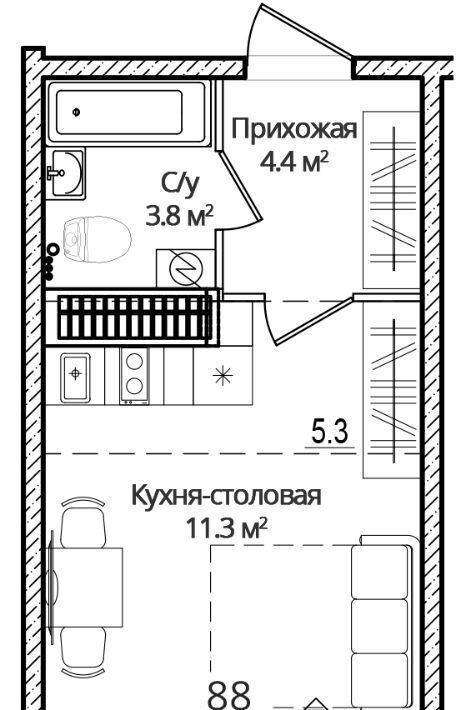 квартира р-н Псковский д Борисовичи ул Дмитрия Яковлева 6 Завеличенская волость фото 1