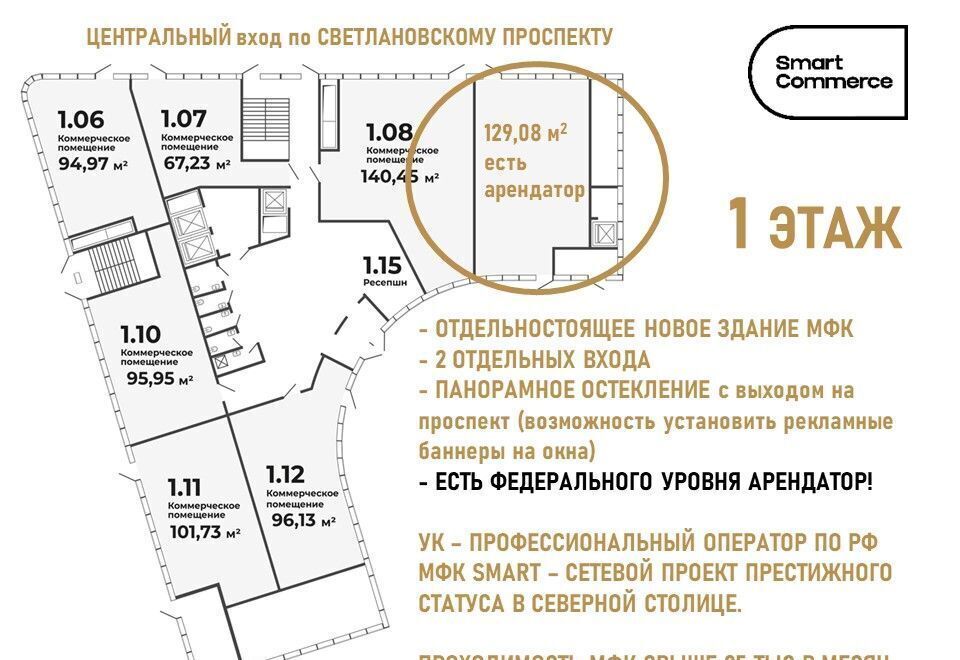 свободного назначения г Санкт-Петербург метро Академическая пр-кт Светлановский 85 фото 4