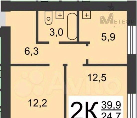 квартира г Нижний Новгород Бурнаковская ш Московское 146 фото 2