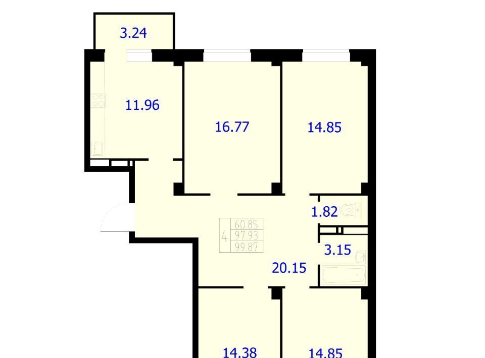 квартира г Красноярск р-н Центральный ш Северное 50а фото 1