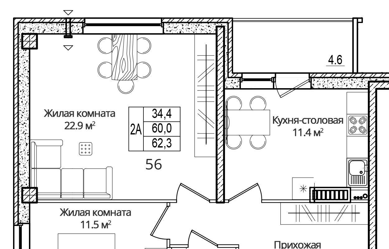 квартира р-н Псковский д Борисовичи ул Дмитрия Яковлева 6 Завеличенская волость фото 1