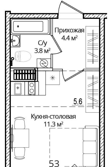 квартира р-н Псковский д Борисовичи ул Дмитрия Яковлева 6 Завеличенская волость фото 1