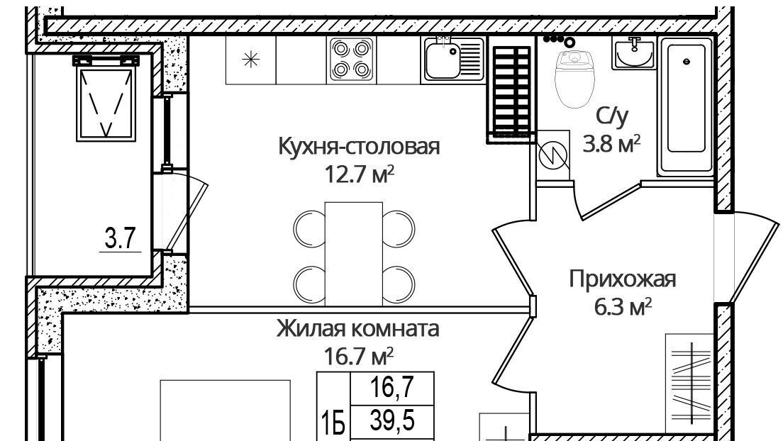 квартира р-н Псковский д Борисовичи ул Дмитрия Яковлева 6 Завеличенская волость фото 1