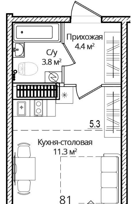 квартира р-н Псковский д Борисовичи ул Дмитрия Яковлева 6 Завеличенская волость фото 1