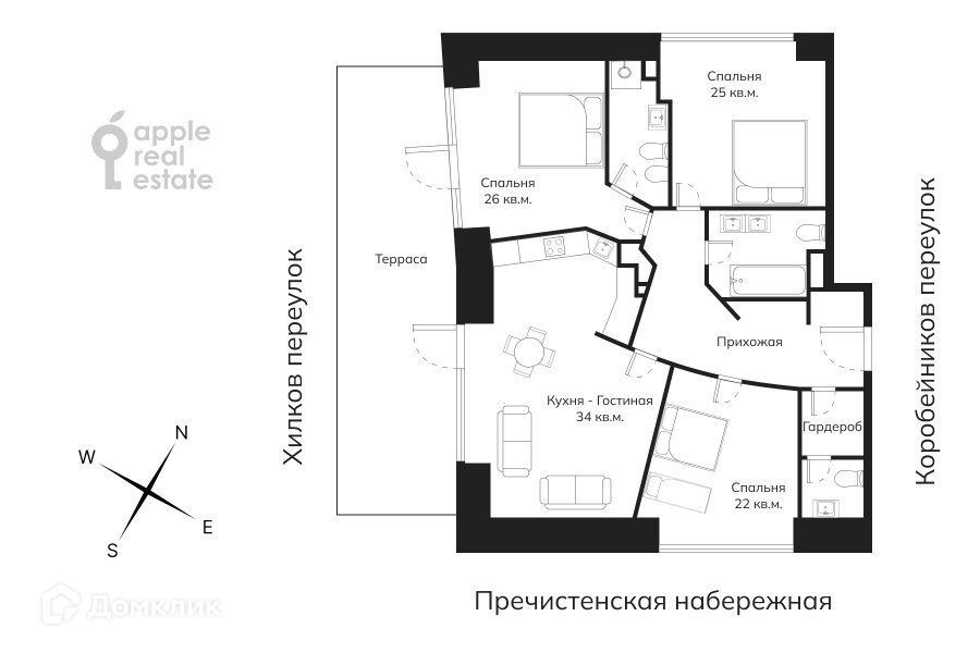 квартира г Москва пер Коробейников 1 Центральный административный округ фото 1