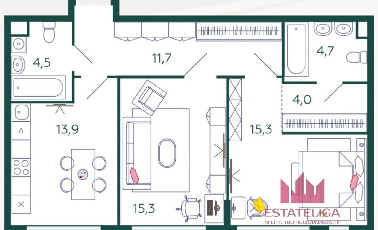 квартира г Москва метро ЗИЛ ул Автозаводская 23/70 фото 1