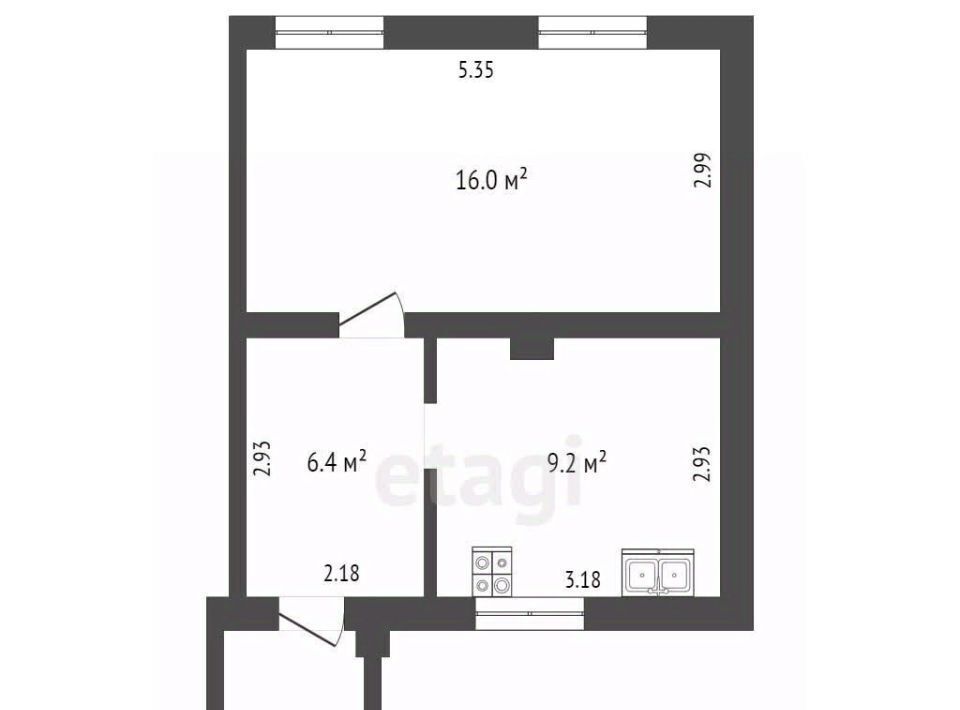 квартира р-н Меленковский г Меленки ул Дзержинского 54 фото 11