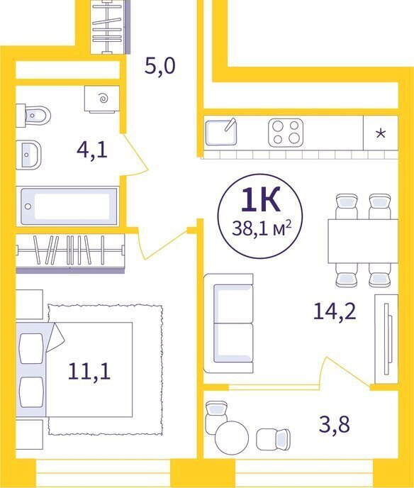 квартира г Екатеринбург Машиностроителей улица 22-го Партсъезда, 5 фото 1