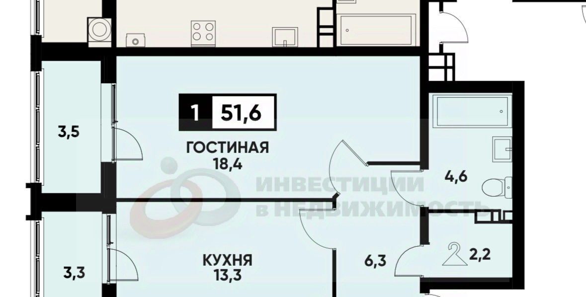 квартира г Ставрополь р-н Промышленный ул Андрея Голуба 16к/1 фото 1