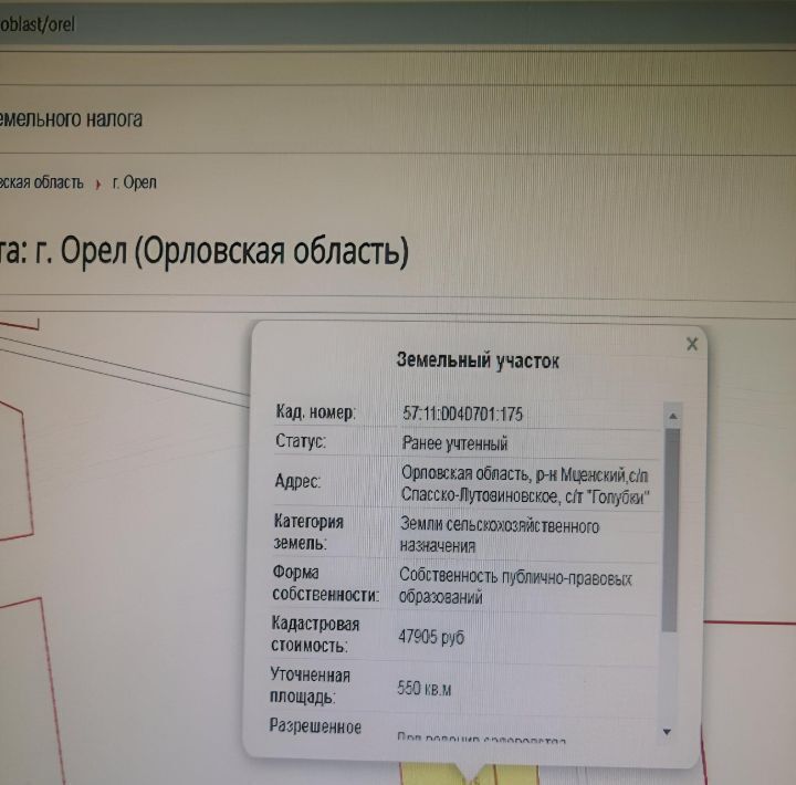 офис р-н Мценский п Красный Октябрь снт Голубки с пос, садоводческое товарищество, Спасско-Лутовиновское фото 1