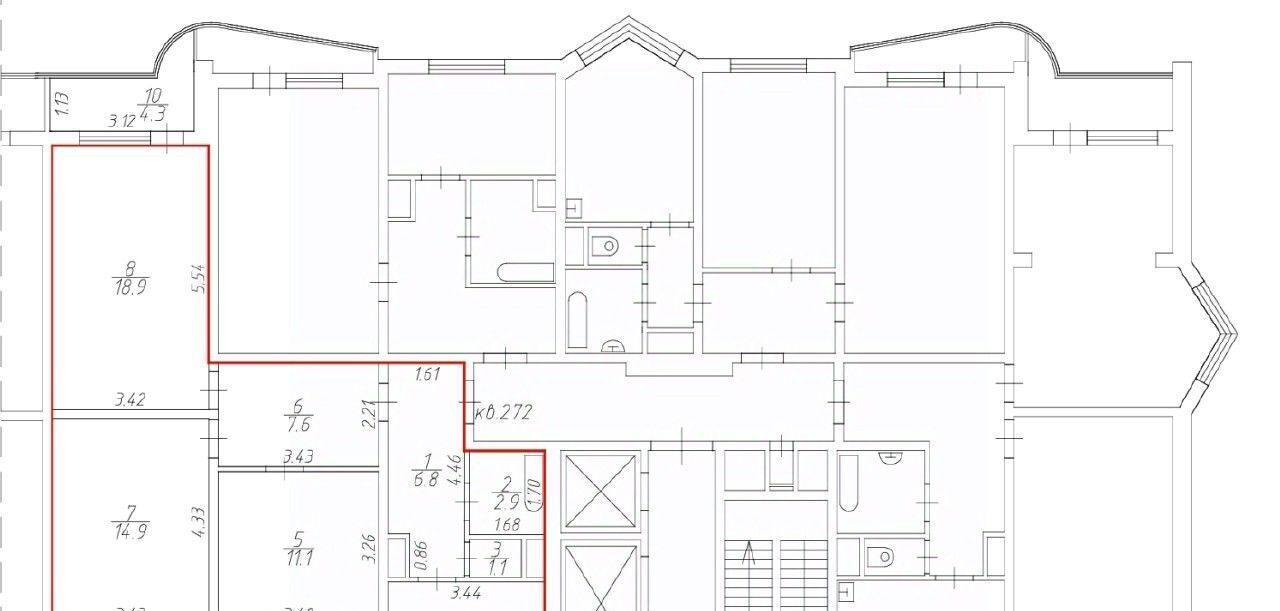 квартира г Балашиха мкр Железнодорожный ул Лесопарковая 18 фото 28