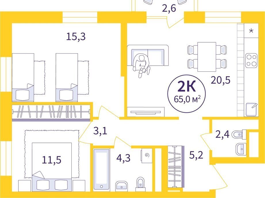 квартира г Екатеринбург Машиностроителей улица 22-го Партсъезда, 5 фото 1