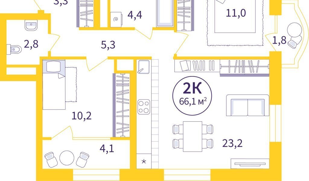 квартира г Екатеринбург Машиностроителей улица 22-го Партсъезда, 5 фото 1