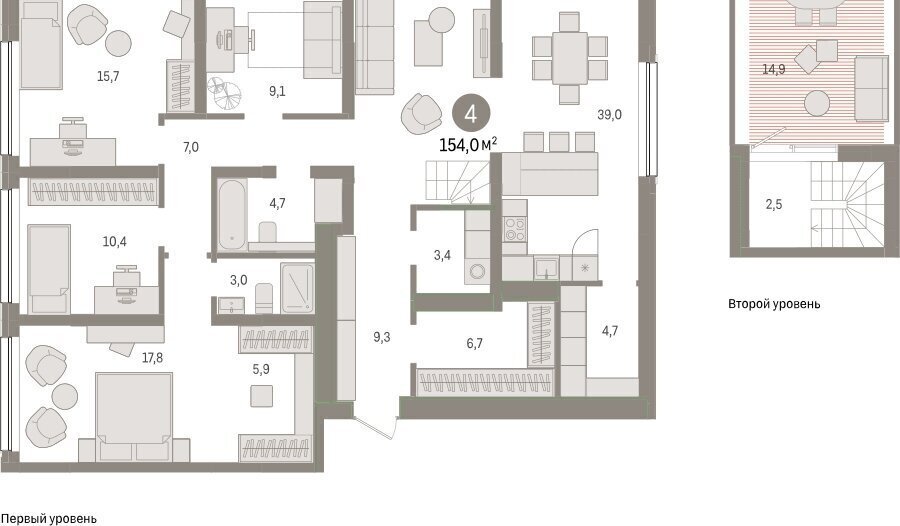 квартира г Тюмень ул Мысовская 26к/1 фото 2