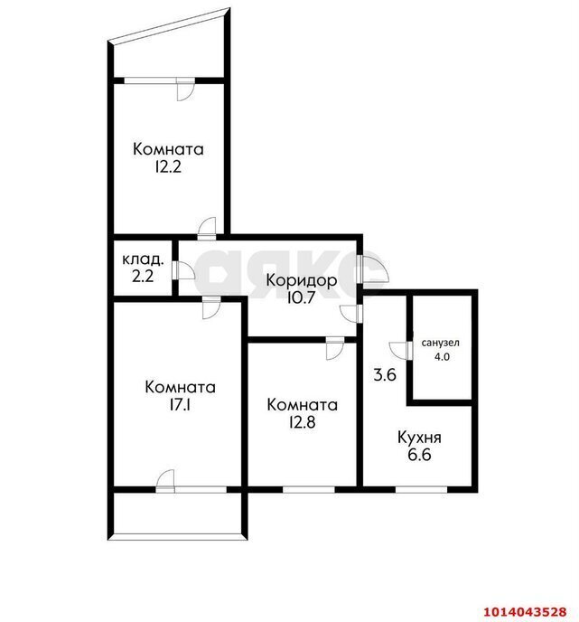 квартира г Краснодар р-н Карасунский ул Уральская 174 фото 12