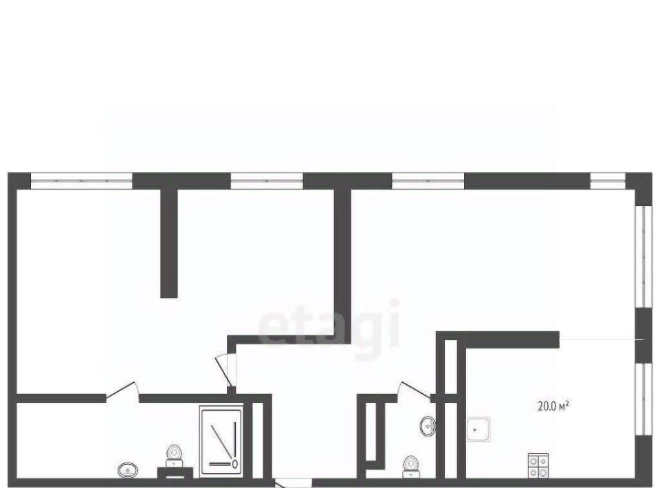 квартира г Тюмень р-н Центральный ул Газовиков 34 фото 1