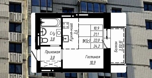 р-н Центральный ул Чернышевского 189 ЖК «Современник» корп. 3 фото