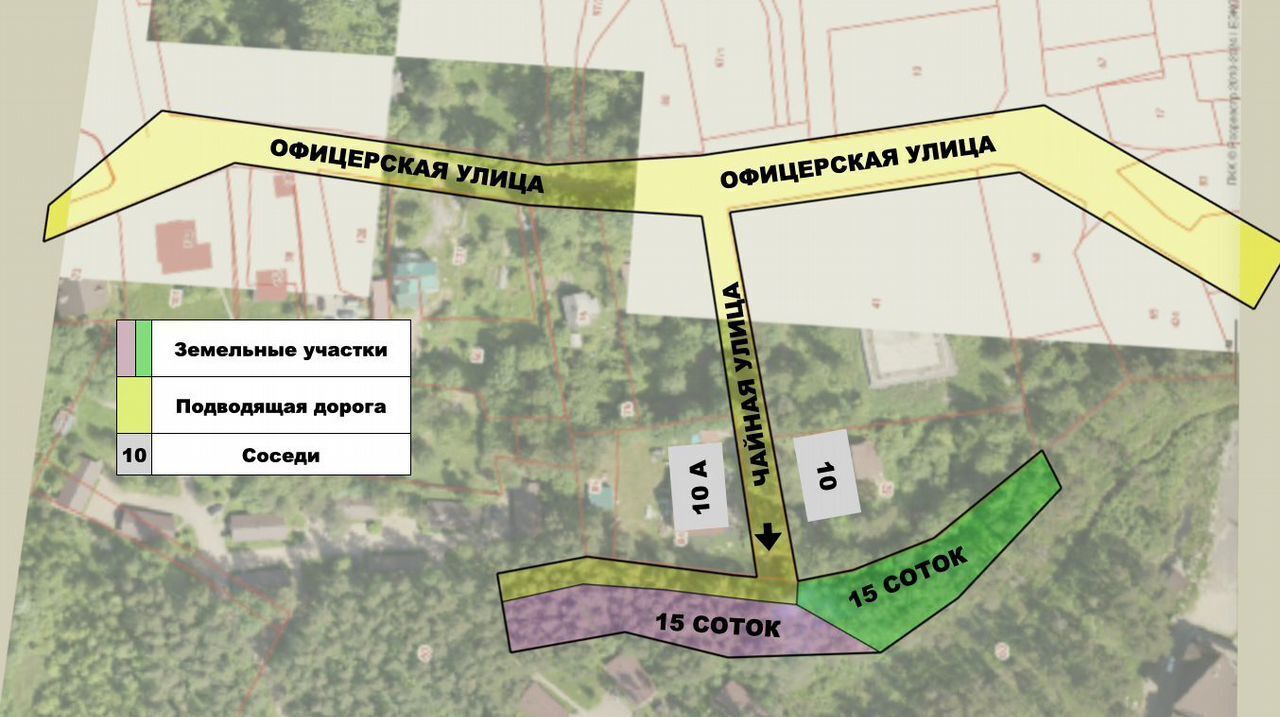 земля р-н Всеволожский 13 км, Всеволожский р-н, Токсовское городское поселение, городской пос. Токсово, Чайная ул, Токсово, Ленинградское шоссе фото 2