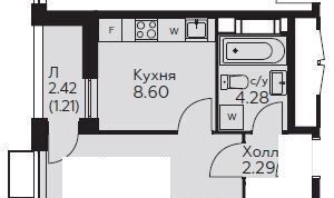 квартира г Москва п Сосенское пр-кт Куприна 34к/1 Новомосковская Коммунарка, Новомосковский административный округ, поселение Сосенское, пр-т Куприна, Московская область, городской округ Богородский, Воскресенское фото 15