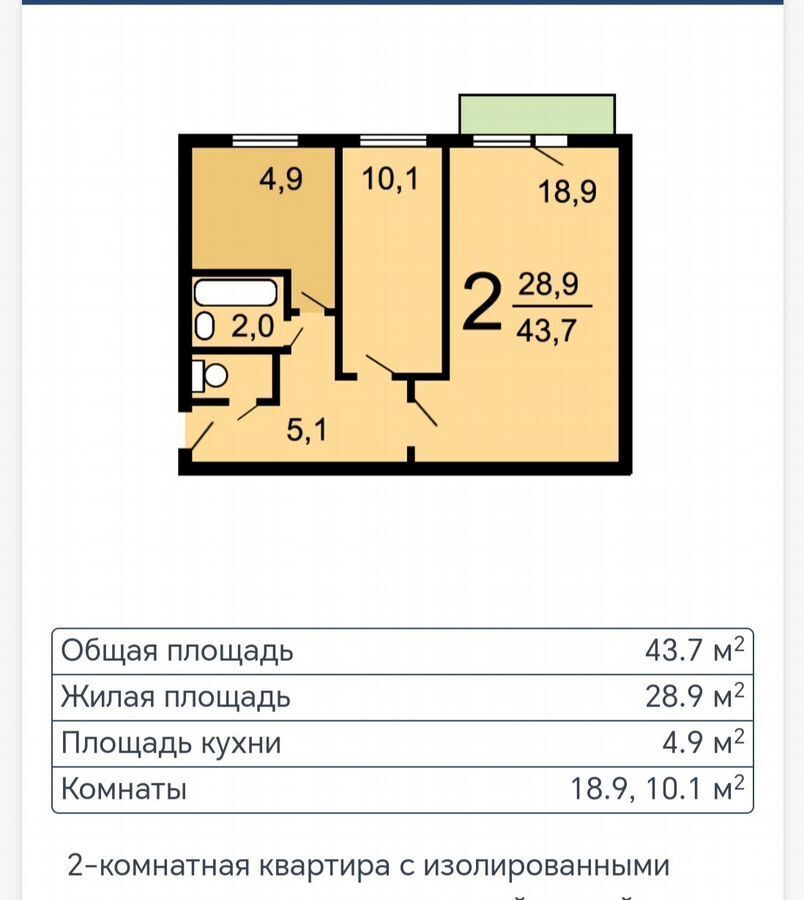 квартира г Москва метро Семеновская ш Измайловское 15к/2 фото 21