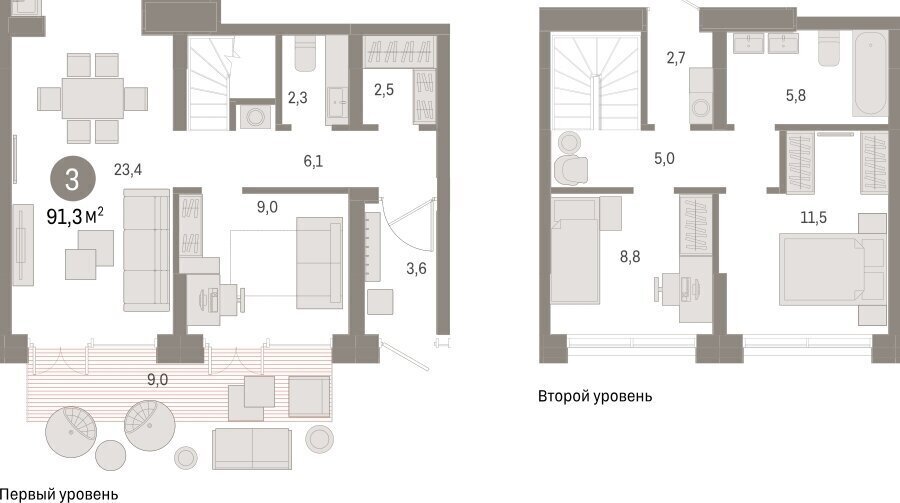 квартира г Екатеринбург Ботаническая улица Гастелло, 19А фото 2