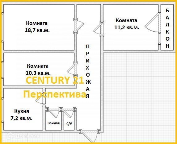 квартира г Люберцы ул 3-е почтовое отделение 2 Люберцы городской округ фото 9