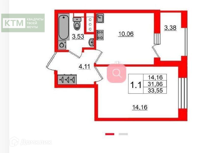 квартира г Санкт-Петербург ул Уральская 21 Василеостровский фото 7