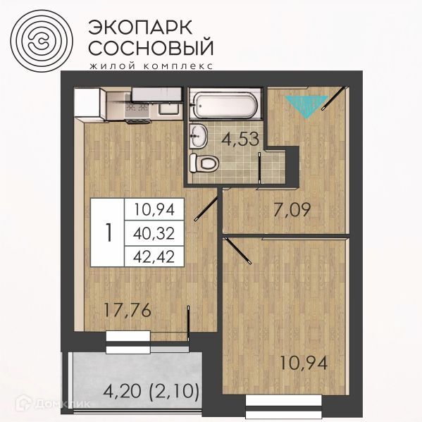 квартира г Пермь гск ГСК 14 Борцов Революции 1а/8 Пермь городской округ фото 1