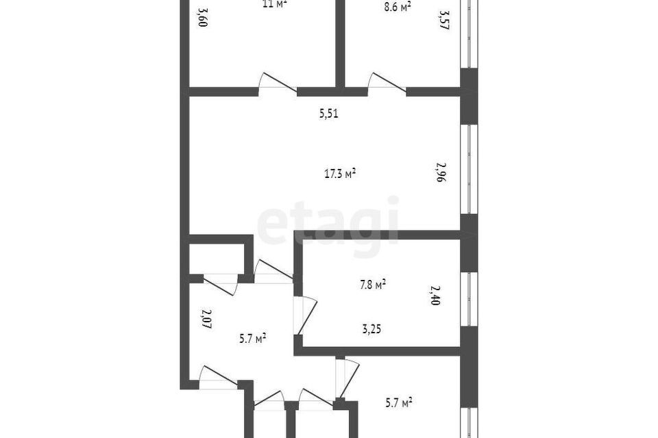 квартира р-н Мелеузовский г Мелеуз мкр 32-й 30 фото 4